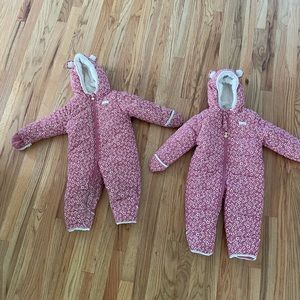 Two Oshkosh 18month snowsuits
